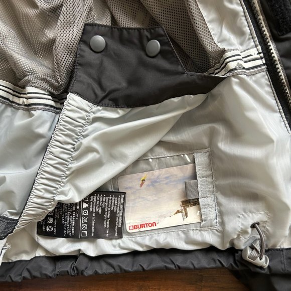 Burton mens snowboarding ski winter black jacket size Medium M - Picture 9 of 11